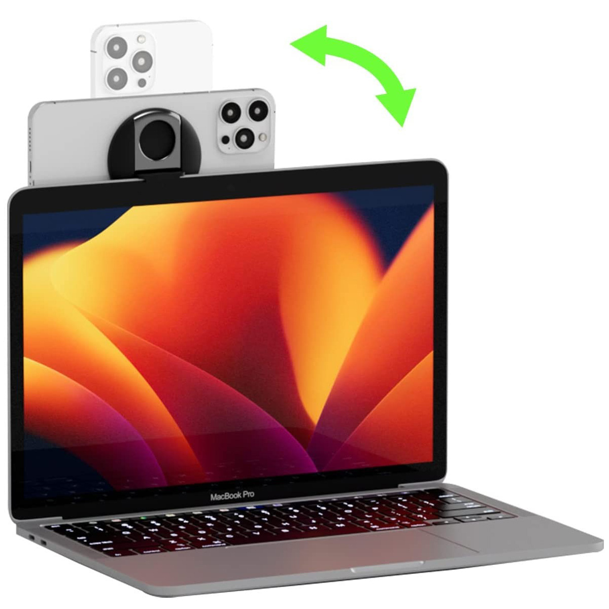 iPhone Mount with MagSafe for Mac Notebooks