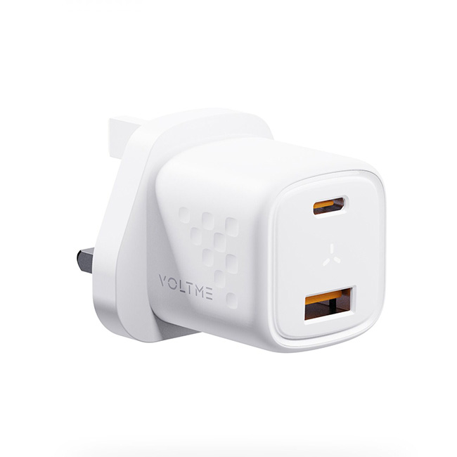 Voltme Revo 30 Duo CA Wall Charger (30W) White